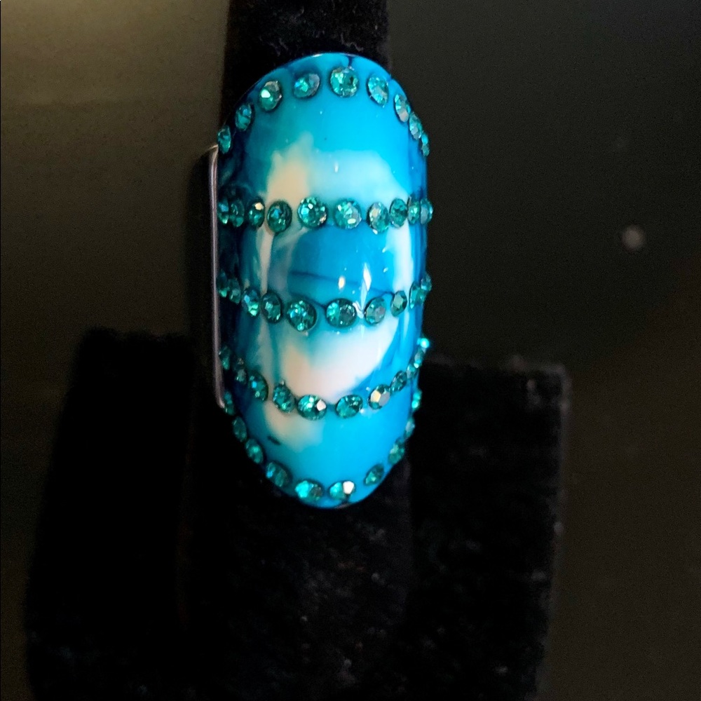 Blue Crystal Ring